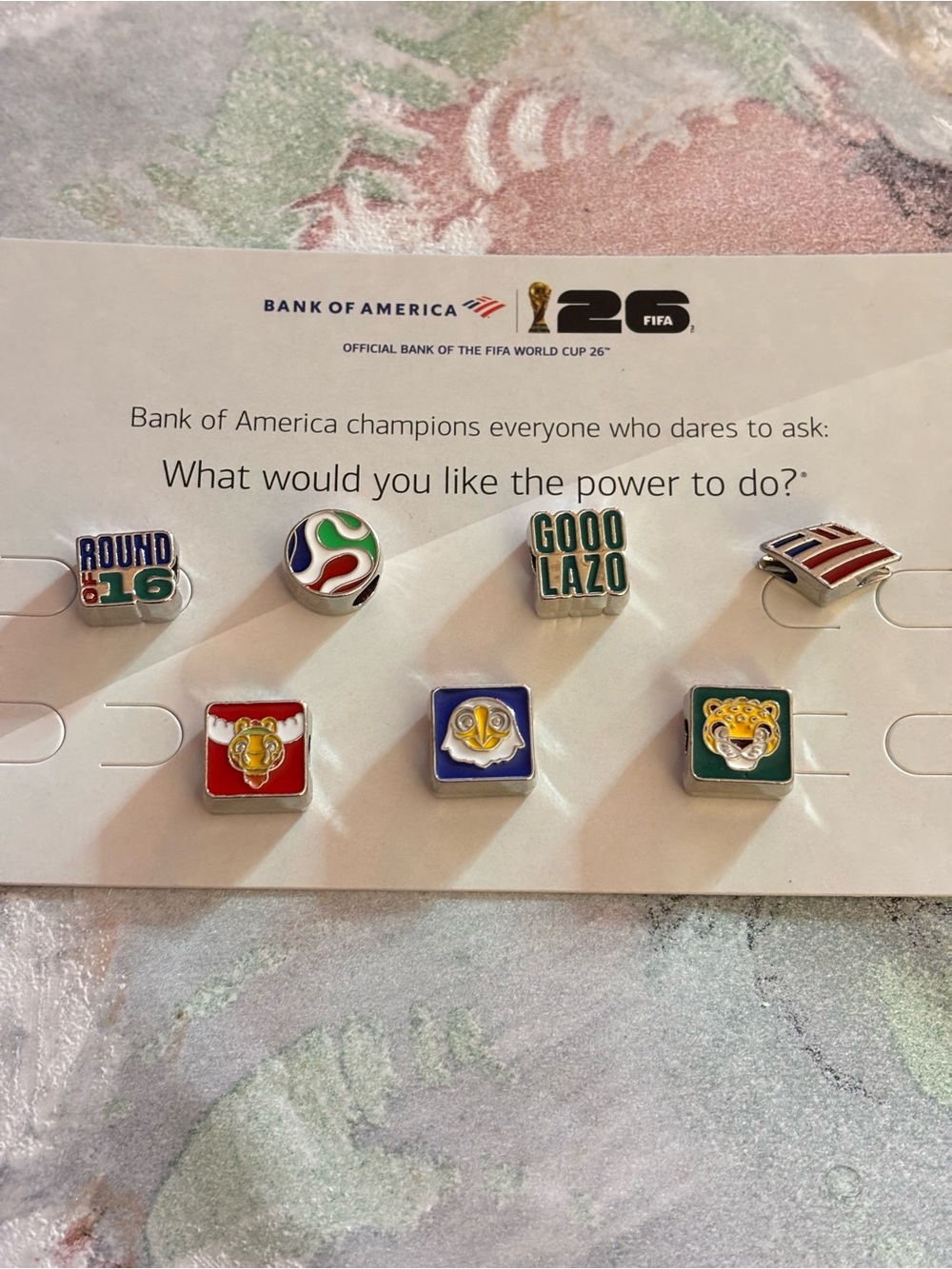 BofA FIFA World Cup 26 Charms/ Beads